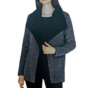 Original by Nicole Miller Fleece Lined Open Flyaway Cardigan - Sz L